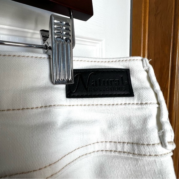 Natural Reflections Ultra Stretch White Boot Cut Jeans - Picture 8 of 11